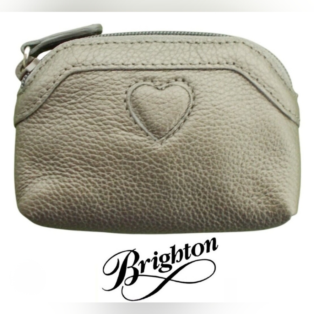 BRIGHTON taupe zip coin Purse  Case Looks  AWESOME!